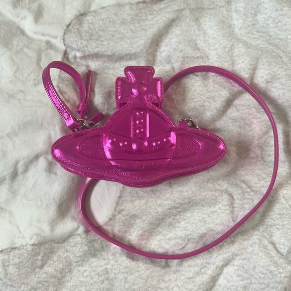 Vivienne Westwood Handbags - Vivienne Westwood Pink Mini Crossbody Leather Bag